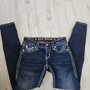 Rock Revival Dark Indigo Boot Cut Jeans